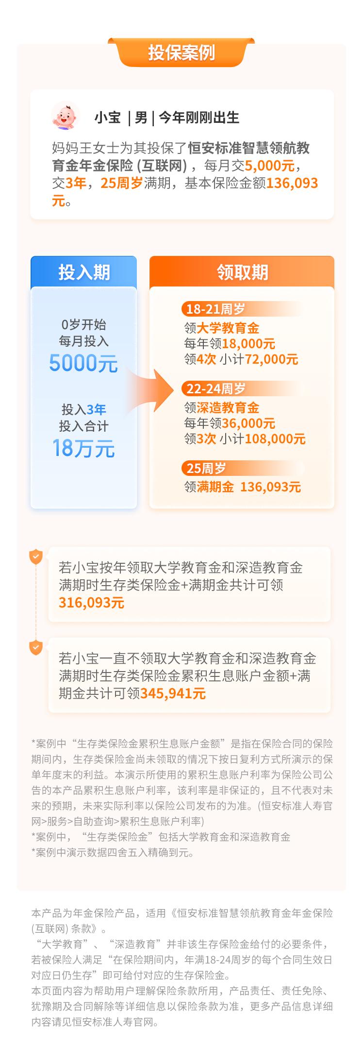 恒安标准智慧领航教育金年金保险（互联网）
