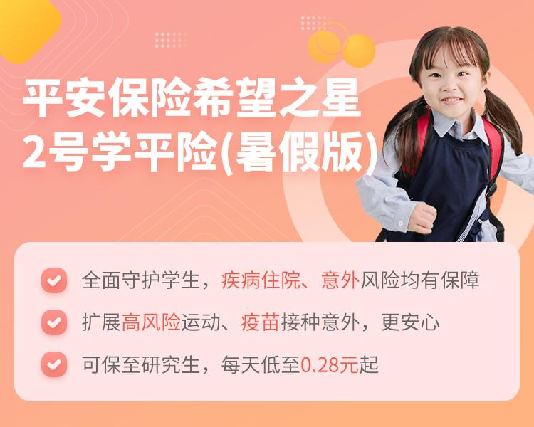 平安保险希望之星2号学平险(暑假版)简介