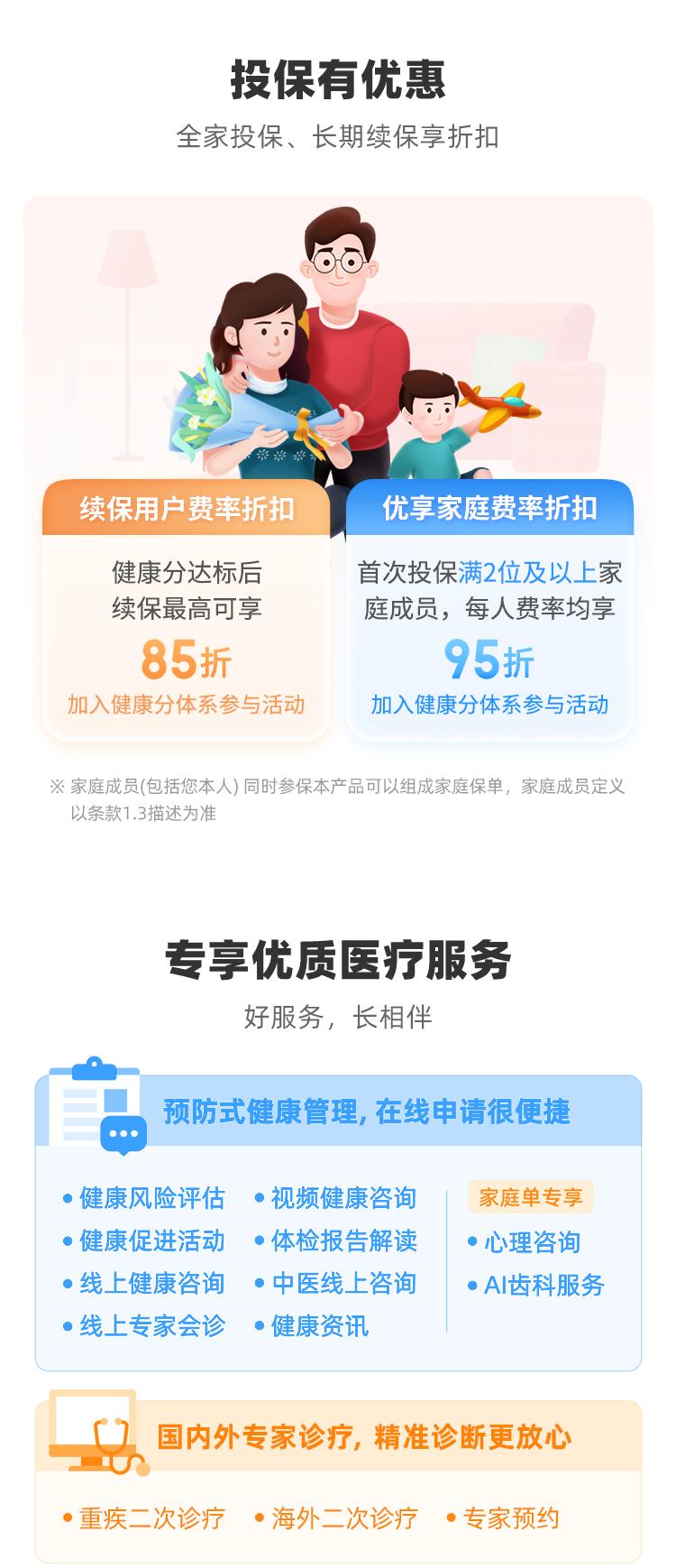 太平洋保险蓝医保百万医疗险(20年保证续保)