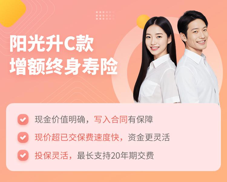 阳光人寿阳光升C款终身寿险简介
